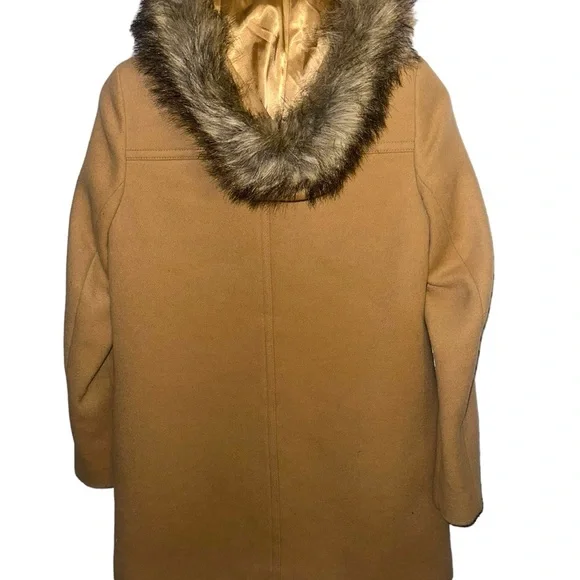 J Crew Vail Parka Removable Faux Fur Trim on Hood Size 0 - Picture 5 of 14